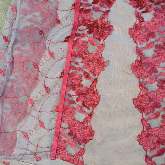 Torrid Mesh Lingerie Chemise size 1 (14/16) Coral - Picture 6 of 12